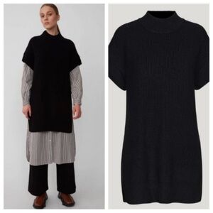 JUST Women's Black Sophie Knit Vest Sweater 25132